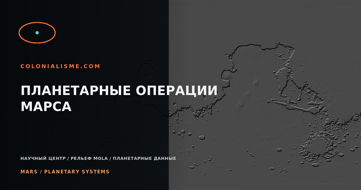 Интерактивный 3D-глобус Марса